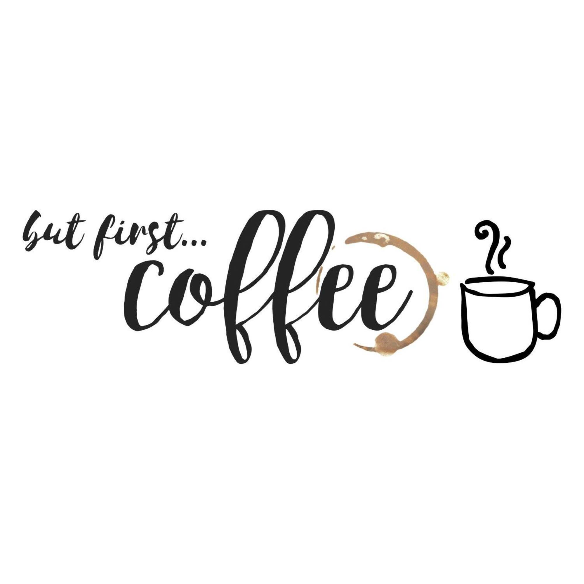 RoomMates But First Coffee Peel & Stick Wall Decals